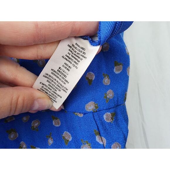 Free People Mia Jumpsuit In Blue Women's Size 10 Wide Leg As Seen On Tv Blogger - Picture 9 of 12